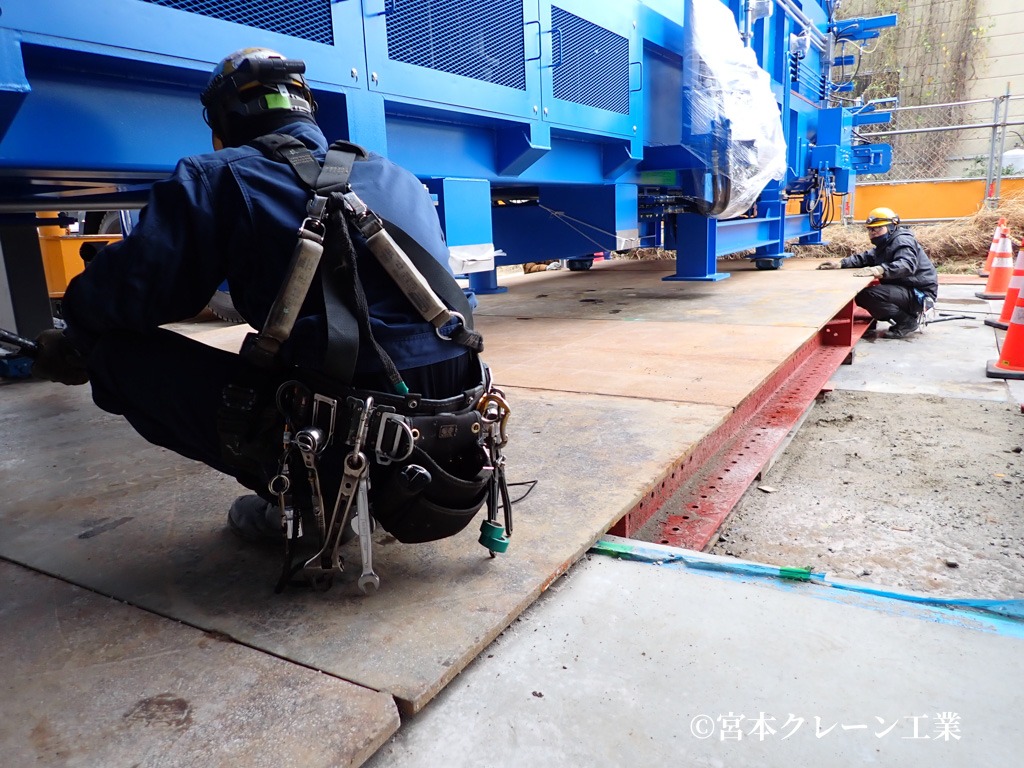 宮本クレーン工業施工実績写真（鹿島可燃ゴミ中継センター）