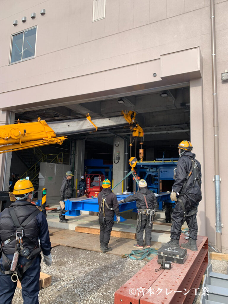 宮本クレーン工業施工実績写真（国東市クリーンセンター）
